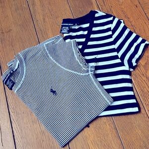 Ralph Lauren Sport Navy/White Top Bundle Size M